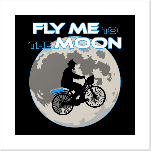 Fly me to the moon Wall Art by NicGrayTees